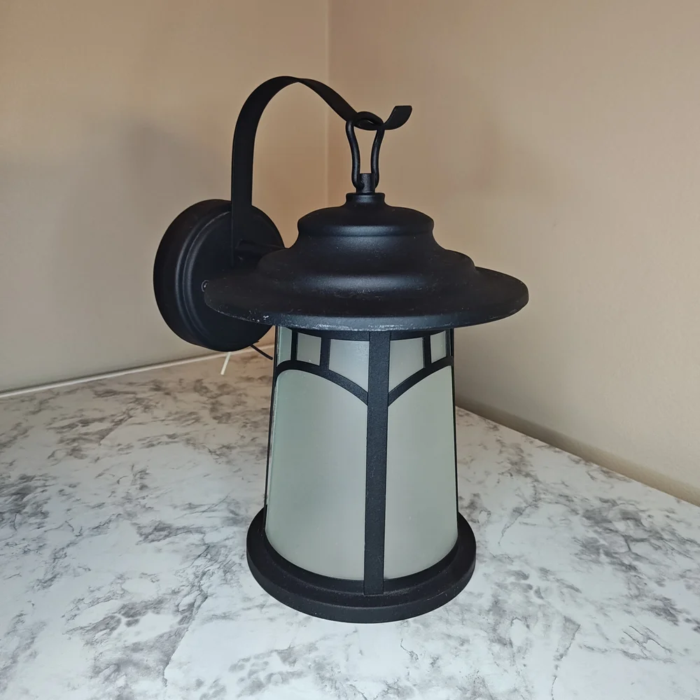 Outdoor Wall Lantern Elegant Black